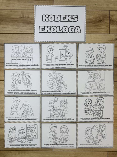 Kodeks Ekologa ( wersja biało-czarna ) - Dzień Ziemi