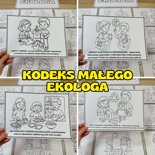 Kodeks Ekologa ( wersja biało-czarna ) - Dzień Ziemi