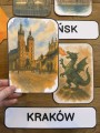Mapa XXL  z miastami w Polsce - Dzień Niepodległości / Święto Konstytucji 3 Maja / Polska