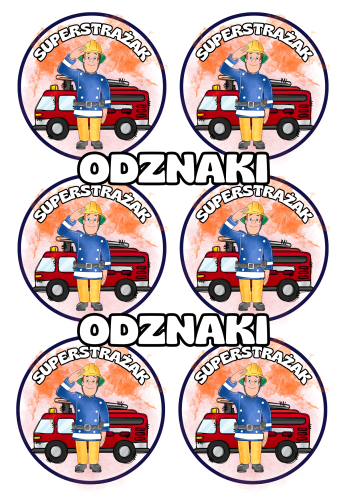 Dzień Strażaka- Odznaki Superstrażaka