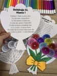 Bukiet z kwiatkami 3D i życzeniami - Dzień Mamy i Taty/ Dzień Rodziny 