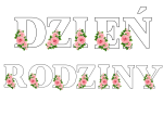 Dzień Rodziny- Napis/ Girlanda ( wzór 2) 