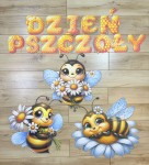 Dekoracje + Napis/Girlanda - Dzień Pszczoły