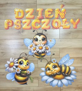 Dekoracje + Napis/Girlanda - Dzień Pszczoły