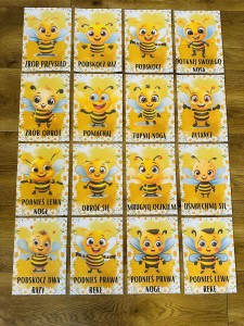 Karty ruchowe ( wzór 2 ) / Ścieżka - Dzień Pszczoły
