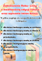 Zakończenie Roku -  Listy Pożegnalne z możliwością edycji tekstu 