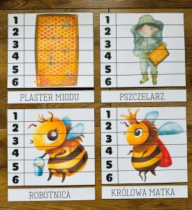 Puzzle z Nazwami- Dzień Pszczoły