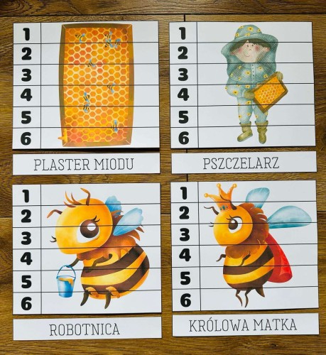 Puzzle z Nazwami- Dzień Pszczoły