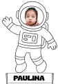  Astronauta z Możliwością Edycji Imienia- Dzień Kosmosu / Kosmos -