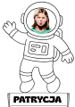  Astronauta z Możliwością Edycji Imienia- Dzień Kosmosu / Kosmos -