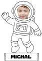  Astronauta z Możliwością Edycji Imienia- Dzień Kosmosu / Kosmos -