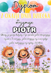 Dyplom (wzór 1 ) z Możliwością Edycji - Dzień Dziecka