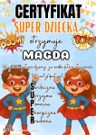 Dzień Dziecka - Certyfikat Super Dziecka z możliwością edycji tekstu - wersja 1