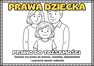 Dzień Praw Dziecka  - Plansze - Wersja Czarno-Biała 