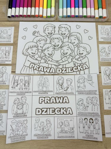 Dzień Praw Dziecka- Książeczka Dwustronna Składana