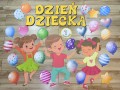 Dekoracje + Napis ( wzór 3) - Dzień Dziecka