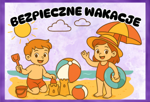 Bezpieczne Wakacje  Plansze ( wersja kolorowa  2) - Lato