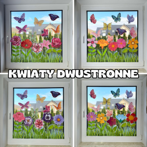  Dwustronne Kwiaty i Motyle - Dwustronne Dekoracje 