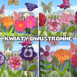  Dwustronne Kwiaty i Motyle - Dwustronne Dekoracje 