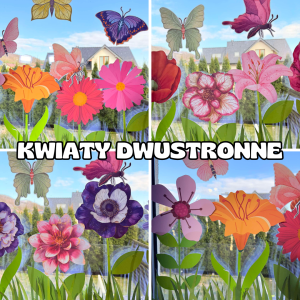  Dwustronne Kwiaty i Motyle - Dwustronne Dekoracje 