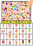 Lato - Lody - Znajdź na Planszy
