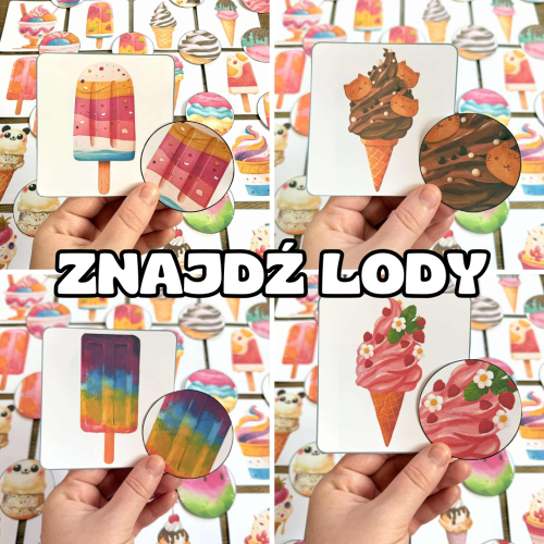 Lody- Dopasuj Kółeczka - Lato 
