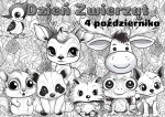 Dzień Zwierząt- Kolorowanka XXL