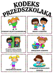  Kodeks Przedszkolaka ( wzór 5) / Nasze Zasady- Ilustracje Z Opisami- - WERSJA KOLOROWA