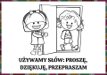  Kodeks Przedszkolaka ( wzór 6) / Nasze Zasady- Ilustracje Z Opisami - WERSJA CZARNO-BIAŁA