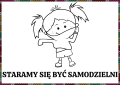  Kodeks Przedszkolaka ( wzór 6) / Nasze Zasady- Ilustracje Z Opisami - WERSJA CZARNO-BIAŁA