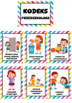 Kodeks Przedszkolaka ( wzór 4) / Nasze Zasady- Ilustracje Z Opisami