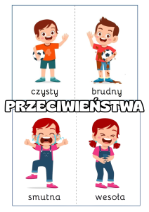Przeciwieństwa - Dopasuj Karty / Połówki
