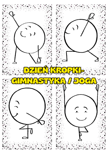 Dzień Kropki- ścieżka/ karty czarno białe  stopy/ łapki 