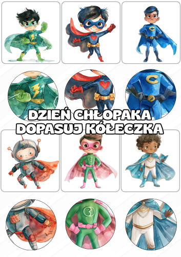  Znajdź Superbohatera - Zabawa w Detektywa - Dzień Chłopaka