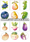 Dopasuj kółeczka  / Zabawa w detektywa - Owoce i Warzywa  