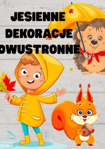 Jesienne Dekoracje Dwustronne ( wzór 1) - Jesień