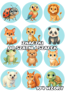 Znaczki do Szatni /  na Szafki - BRAK MOŻLIWOŚCI EDYCJI !