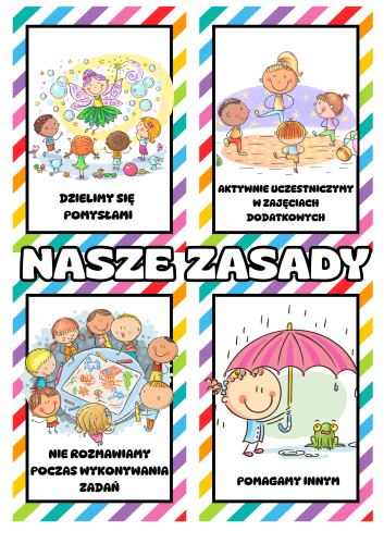  Nasze Zasady / Kodeks  - Plansze Kolorowe  ( wersja 2 )