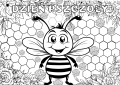 Dzień Pszczoły- Kolorowanka XXL