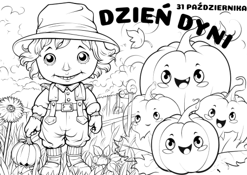 Dzień Dyni- Kolorowanka XXL