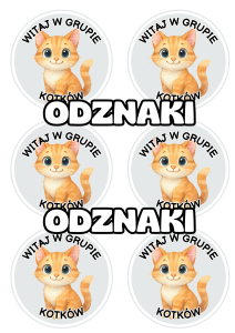 Kotki - Witajcie w Grupie - Odznaki / Medale      