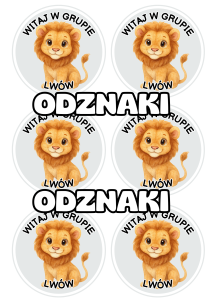 Lwy - Witajcie w Grupie - Odznaki / Medale        