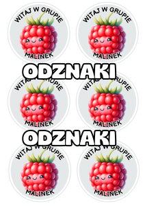 Malinki - Witajcie w Grupie - Odznaki / Medale         