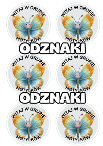 Motylki - Witajcie w Grupie - Odznaki / Medale          