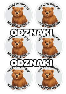 Niedźwiadki - Witajcie w Grupie - Odznaki / Medale             