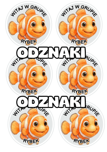 Rybki- Witajcie w Grupie - Odznaki / Medale                