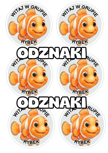 Rybki- Witajcie w Grupie - Odznaki / Medale                
