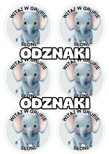 Słonie - Witajcie w Grupie - Odznaki / Medale                