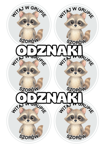 Szopy - Witajcie w Grupie - Odznaki / Medale                 