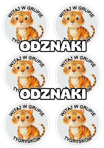 Tygryski - Witajcie w Grupie - Odznaki / Medale                    